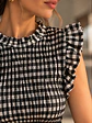 Top Fruncido Elasticado Mujer Vuelos - Miniatura 8