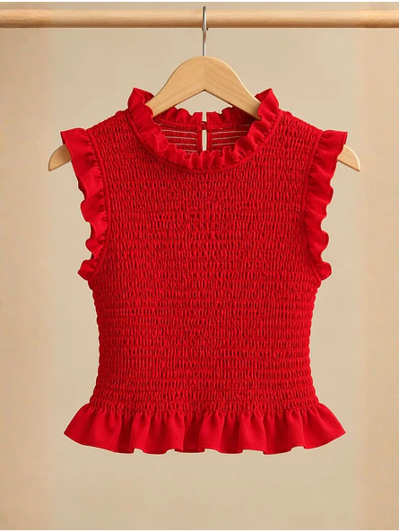 Top Fruncido Elasticado Mujer Vuelos 10
