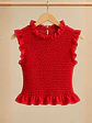 Top Fruncido Elasticado Mujer Vuelos - Miniatura 10