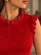 Top Fruncido Elasticado Mujer Vuelos - Miniatura 11