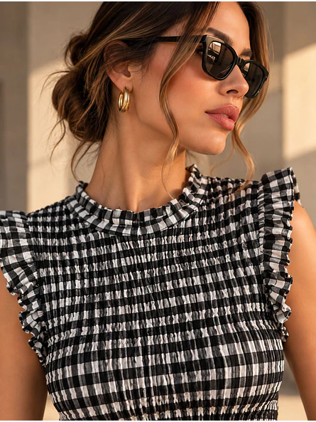 Top Fruncido Elasticado Mujer Vuelos 16