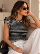 Top Fruncido Elasticado Mujer Vuelos - Miniatura 17