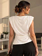 Polera Hombreras con Prendedor Dorado Mujer - Miniatura 3