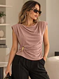 Polera Hombreras con Prendedor Dorado Mujer - Miniatura 4