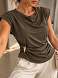 Polera Hombreras con Prendedor Dorado Mujer - Miniatura 16