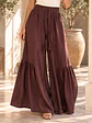 Pantalón Palazzo Boho Lino Mujer Fruncido - Miniatura 8