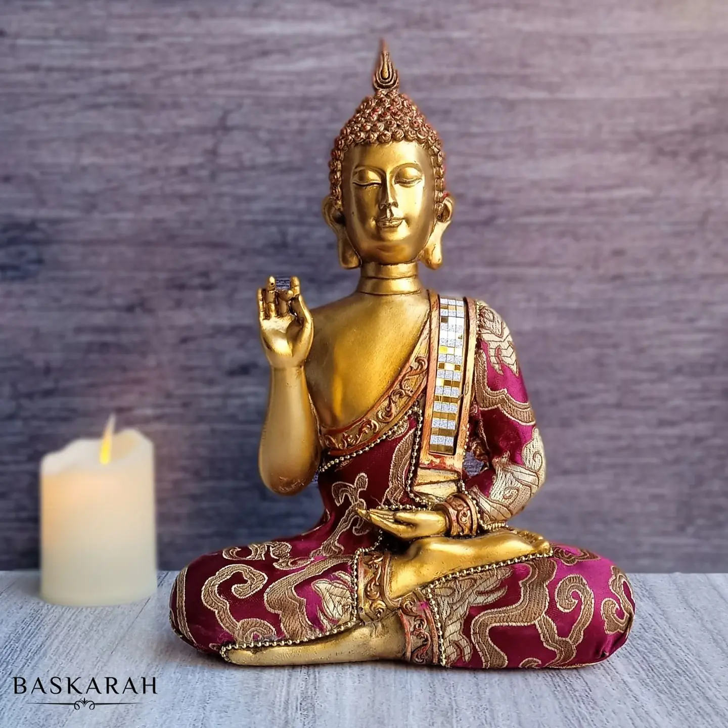 Buda Abhaya Gold & Red 2
