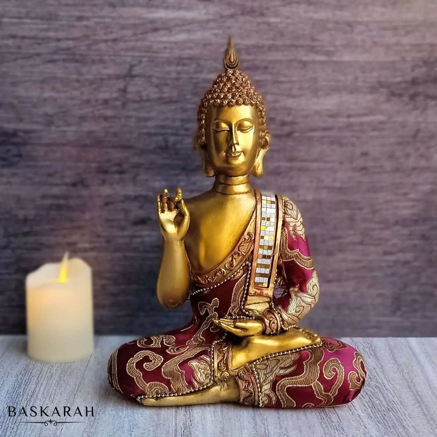 Buda Abhaya Gold & Red 3