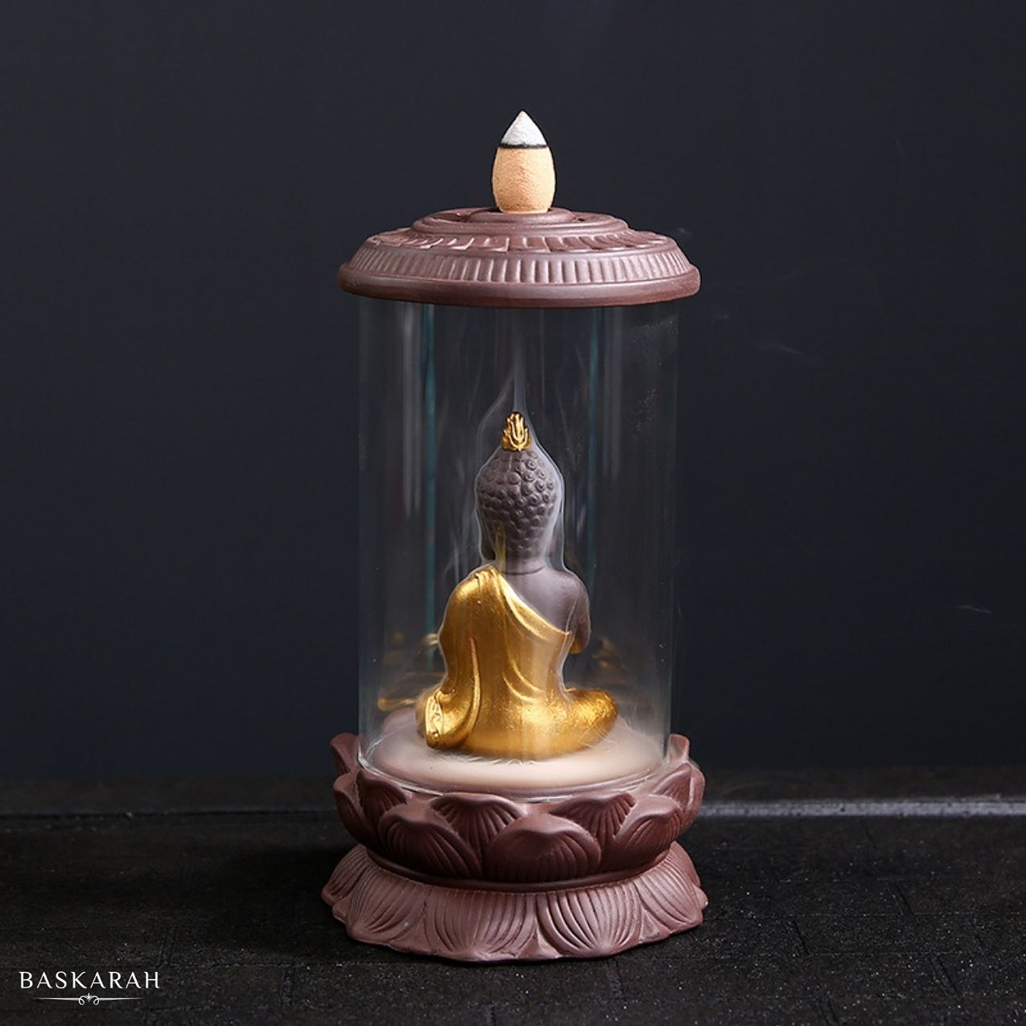 Cascada de Humo Templo Budda + 10 Conos Premium de Regalo 3