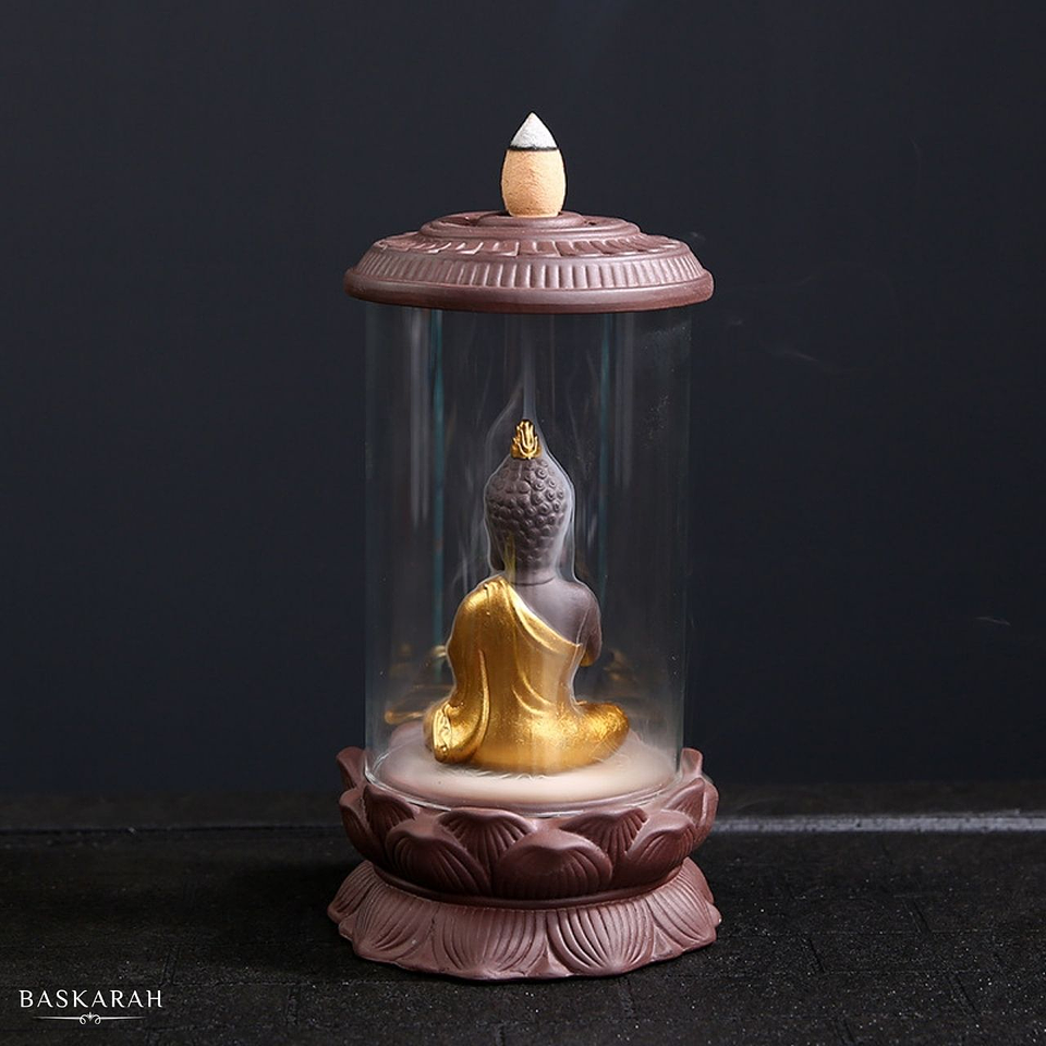 Cascada de Humo Templo Budda + 10 Conos Premium de Regalo 3