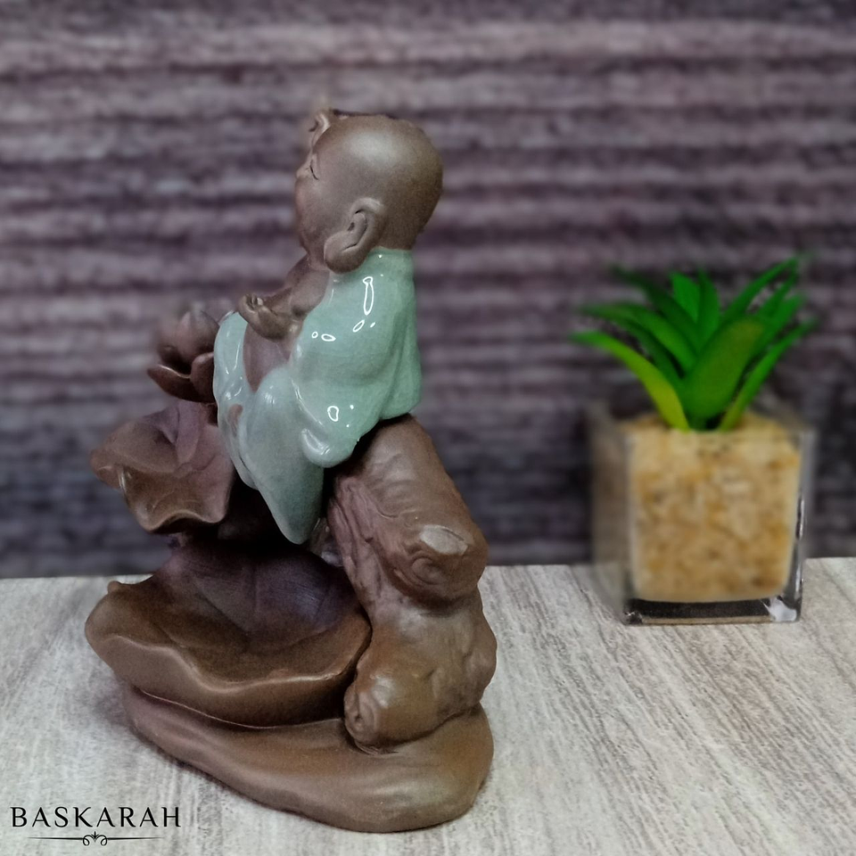 Cascada de Humo Buda Hotei del Exito + 10 Conos Premium de Regalo 3