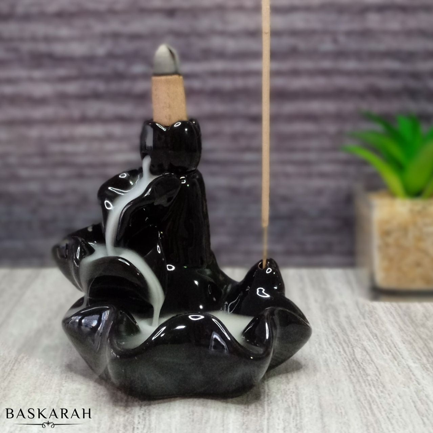 Cascada de Humo Tulipán Negra + 10 Conos Premium de Regalo 1