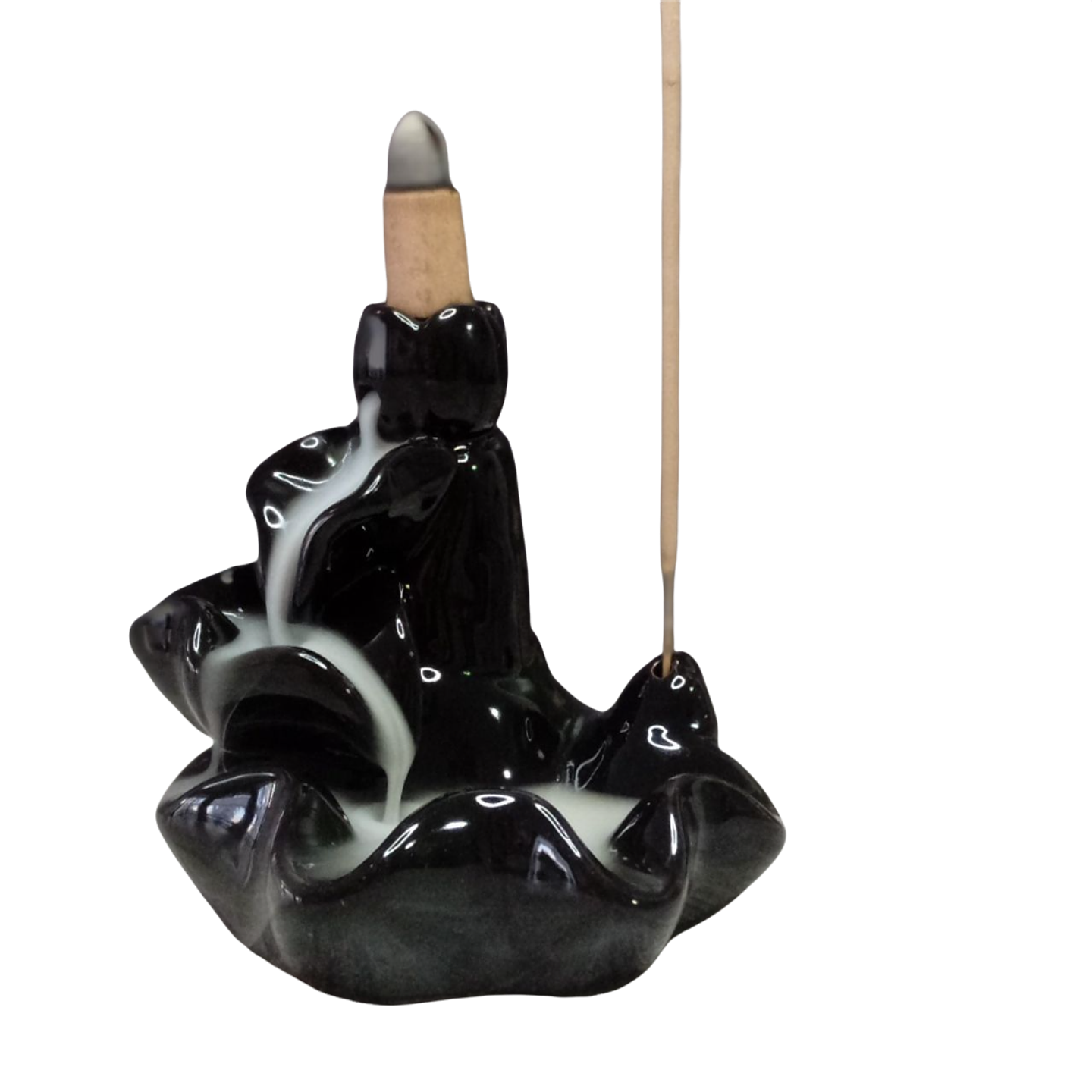 Cascada de Humo Tulipán Negra + 10 Conos Premium de Regalo 2