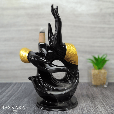 Cascada de Humo Manos Black & Gold + 10 Conos Premium de Regalo