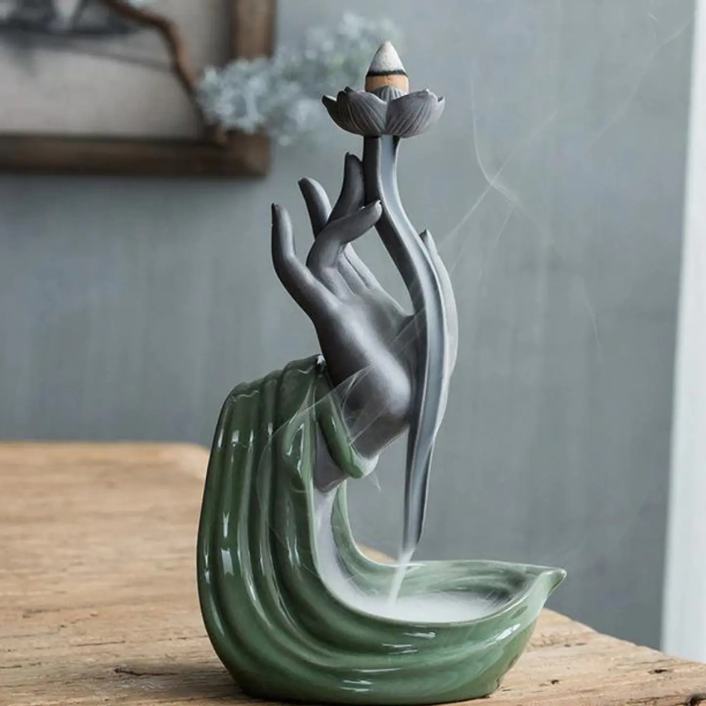 Cascada de Incienso Mano Verde + 10 Inciensos de Regalo 1