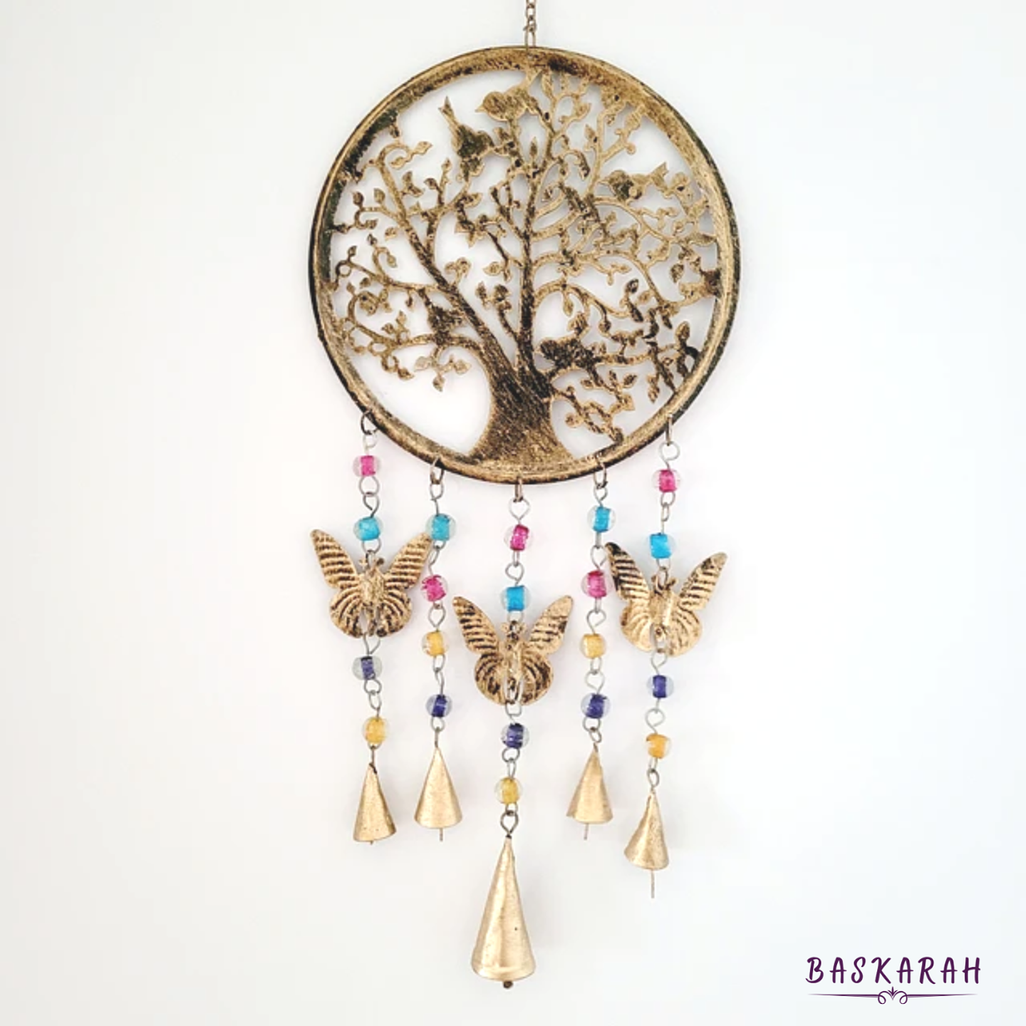 Colgante de Viento Arbol de la Vida y Mariposas. 1