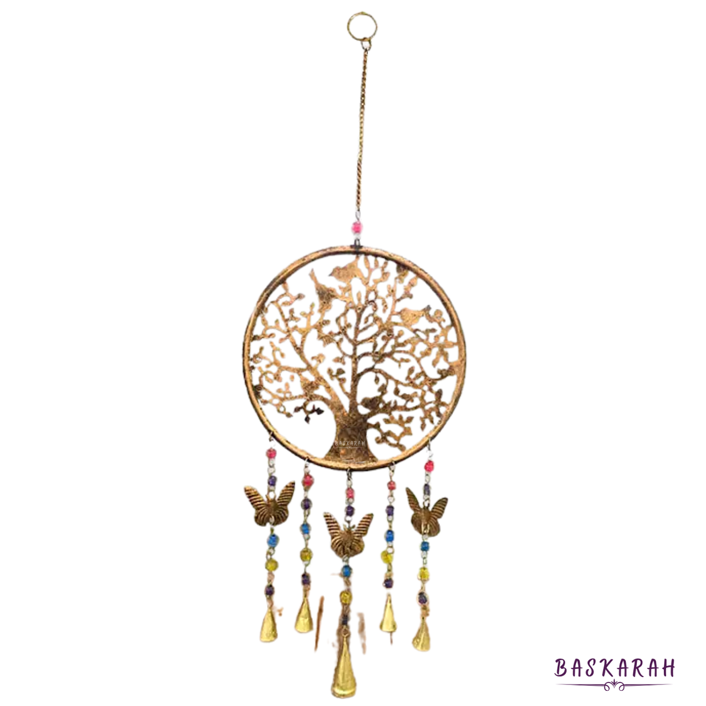 Colgante de Viento Arbol de la Vida y Mariposas. 2