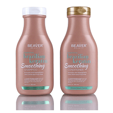 Set Shampoo  Acondicionador Keratina Alisante 350ml Beaver