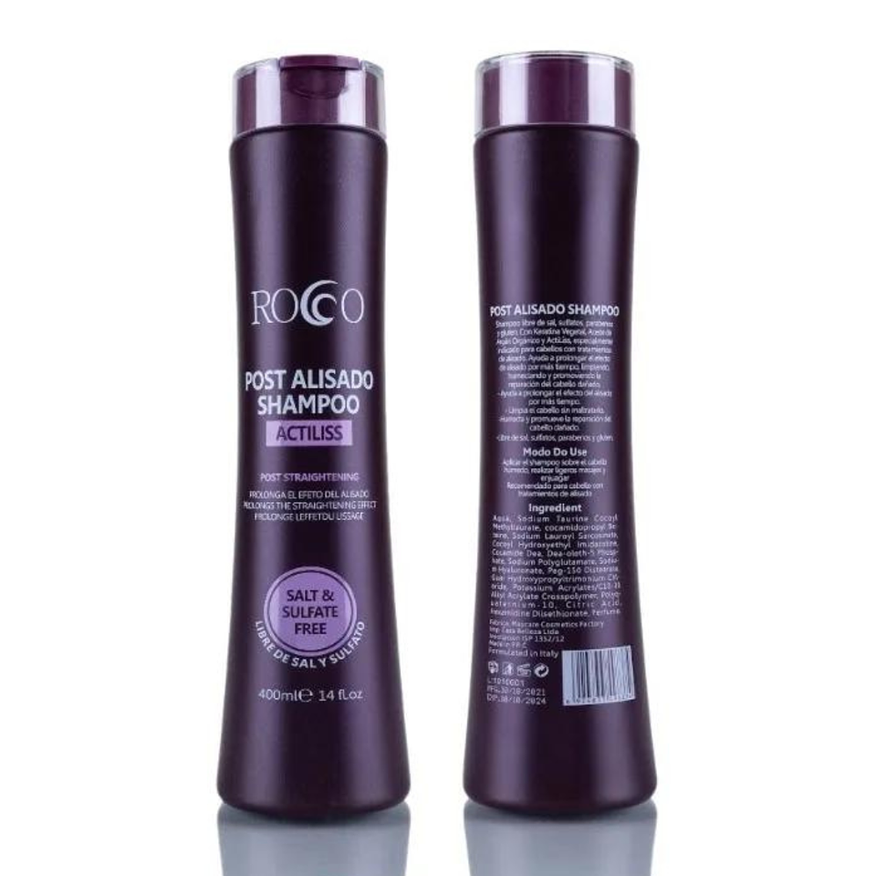 Shampoo Post Alisado ROCCO 400ml 1