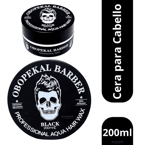 Cera Gel Obopekal Black Para Barba y Cabello