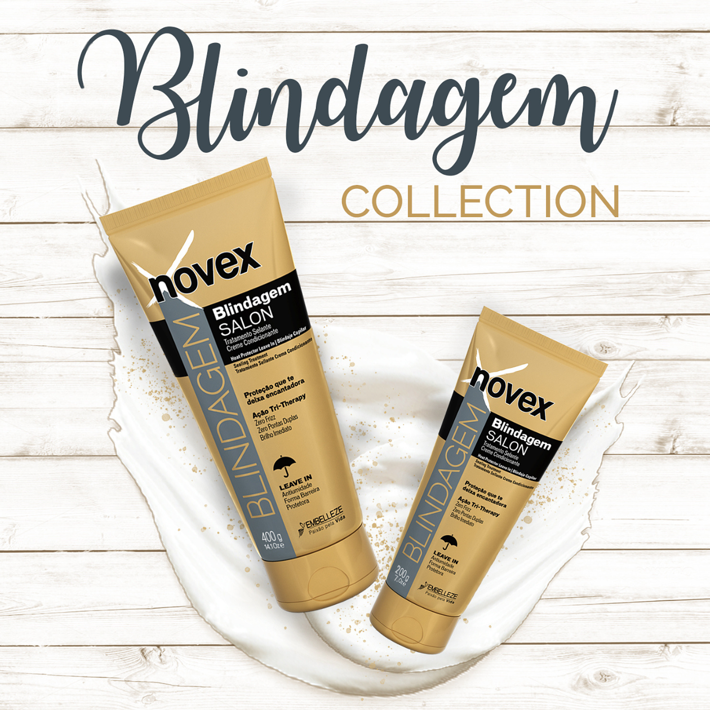 Protector Termico Blindagem Finalizador ANTI-FRIZZ 200ml Novex 2