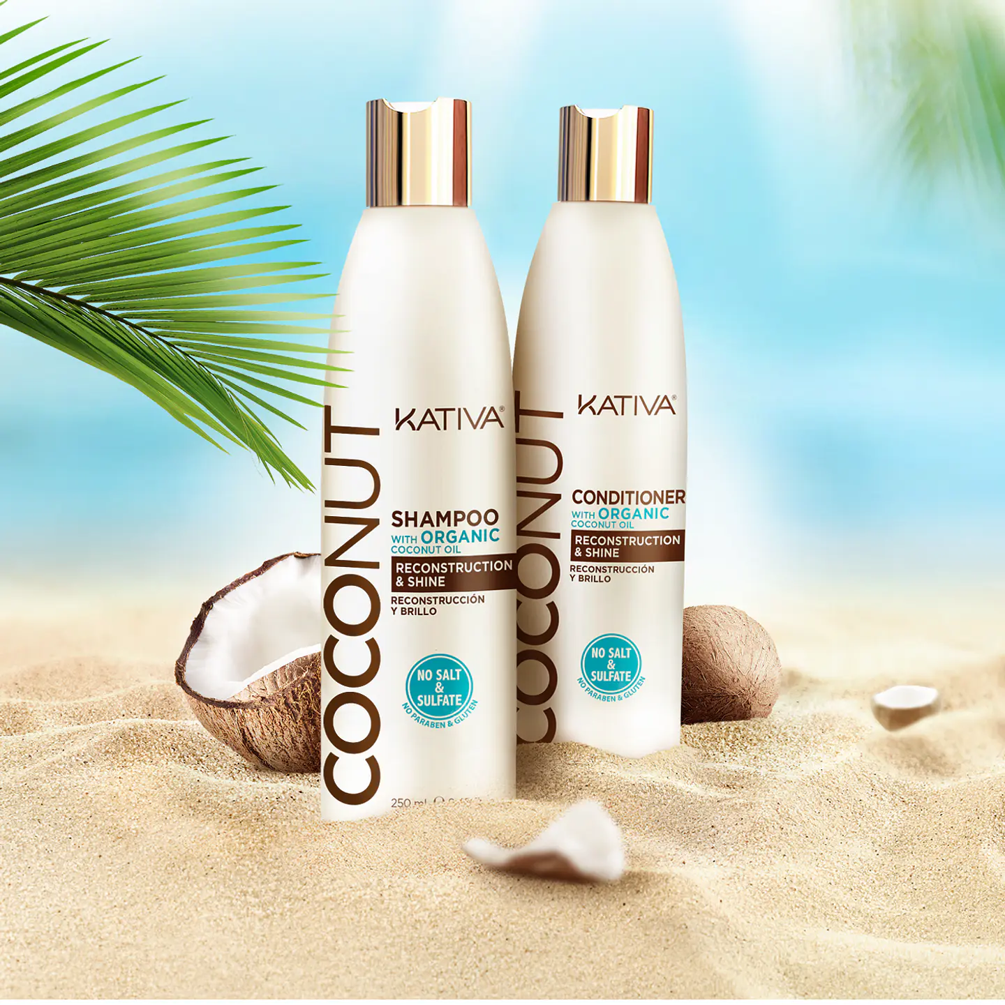 Pack Shampoo + Acondicionador Kativa Coconut  Reconstruccion - 250ml 2