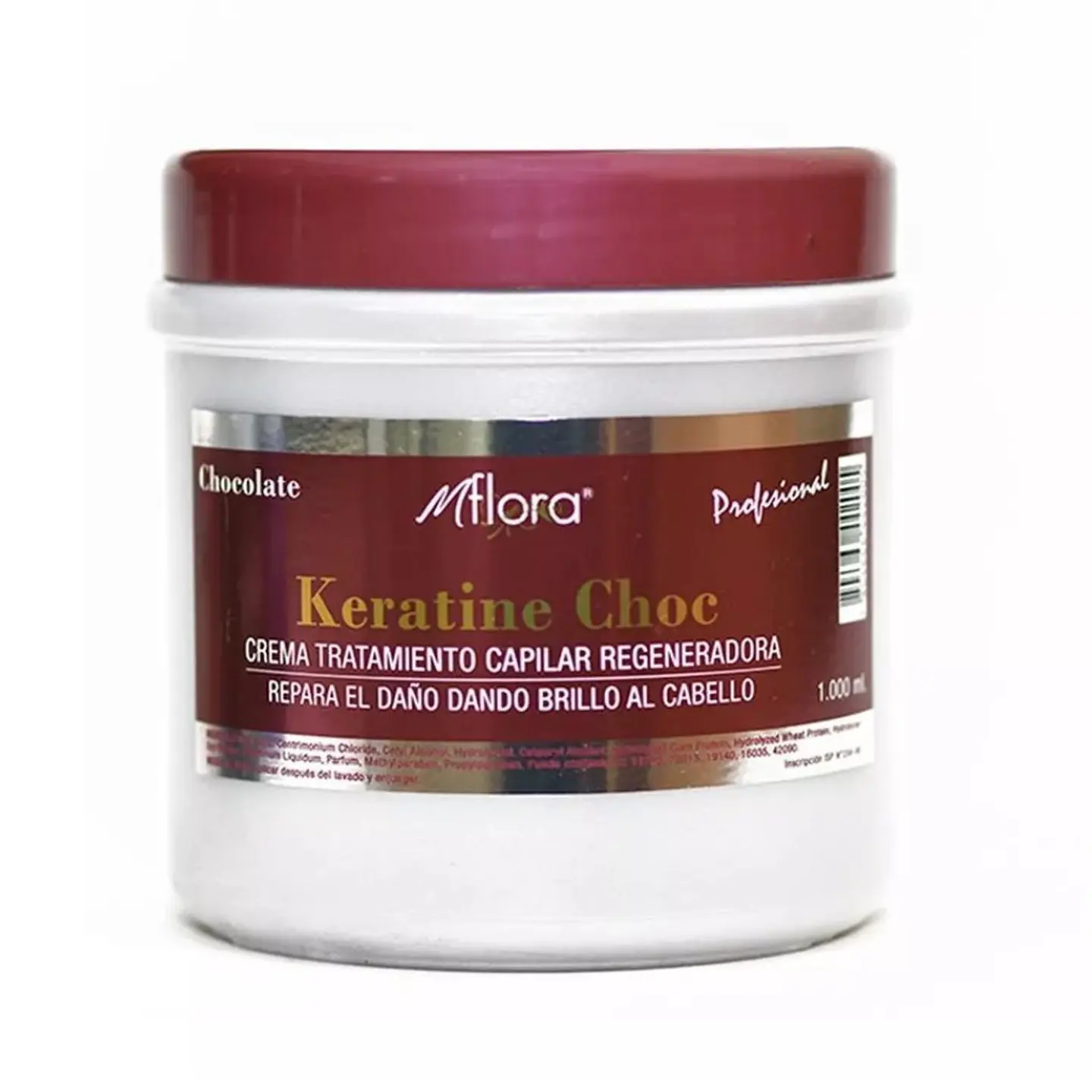 Crema Capilar Keratine y Chocolate Flora Profesional 1 Kilo 1