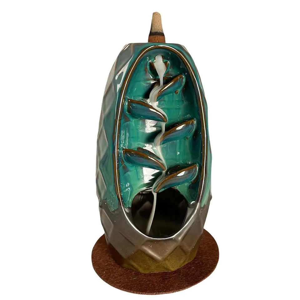 Porta Incienso Cascada Doble Uso + 10 Conos Premium de Regalo  2