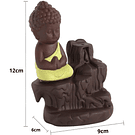 Cascada Porta Incienso Mini Buda Siddharta + 10 Conos Premium de Regalo