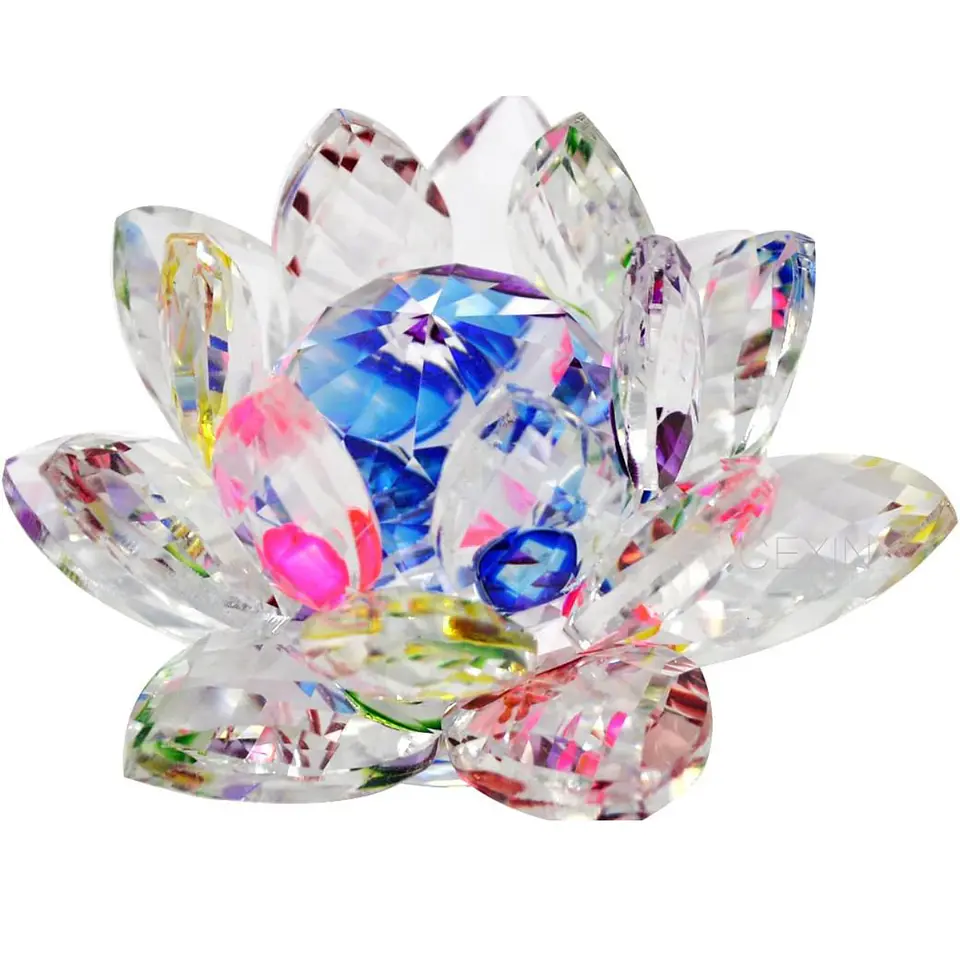 Flor De Loto Cristal Multicolor 40 mm 3