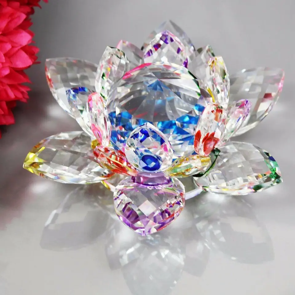 Flor De Loto Cristal Multicolor 40 mm 2