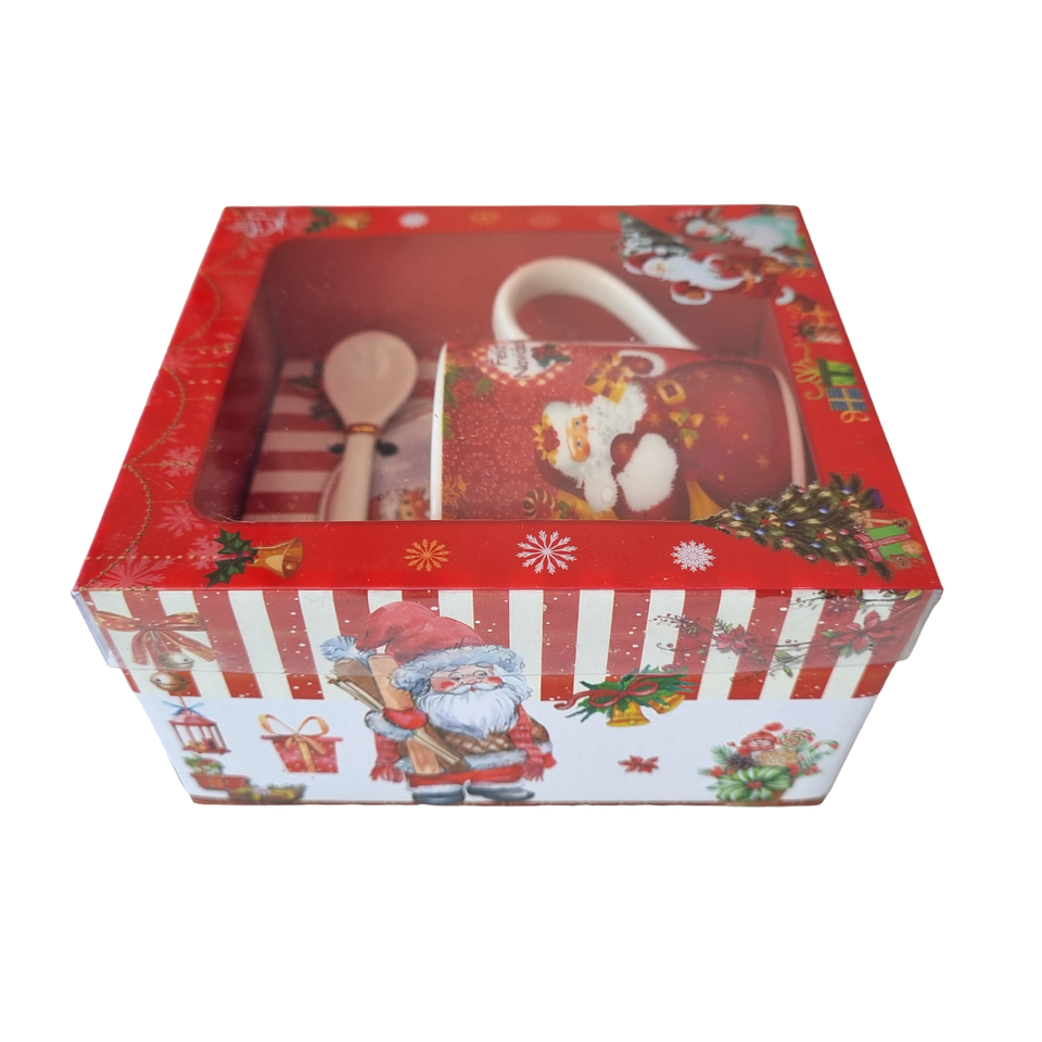 Taza de Navidad Ceramica en caja de Regalo 2