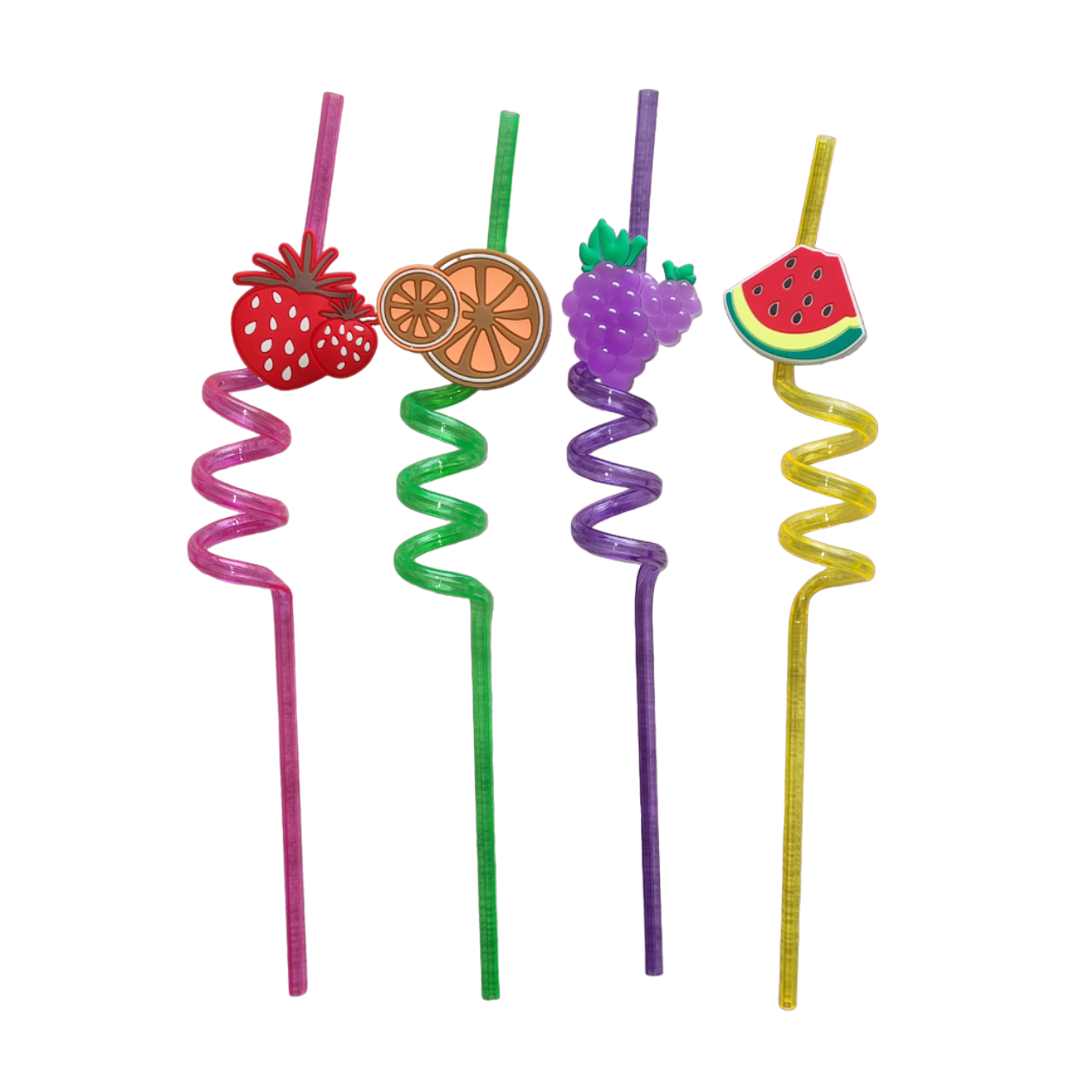 Bombillas Pajitas Reutilizables Modelo Frutas variadas 1