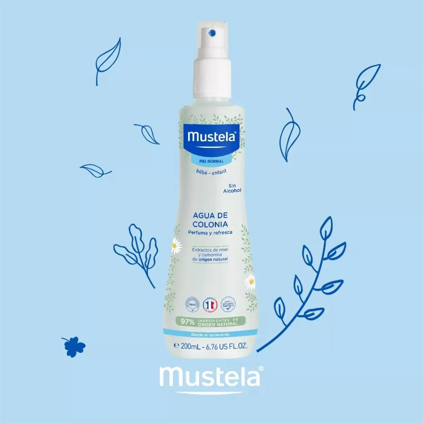 Colonia Hipoalergenica Bebe 200ml Mustela  4