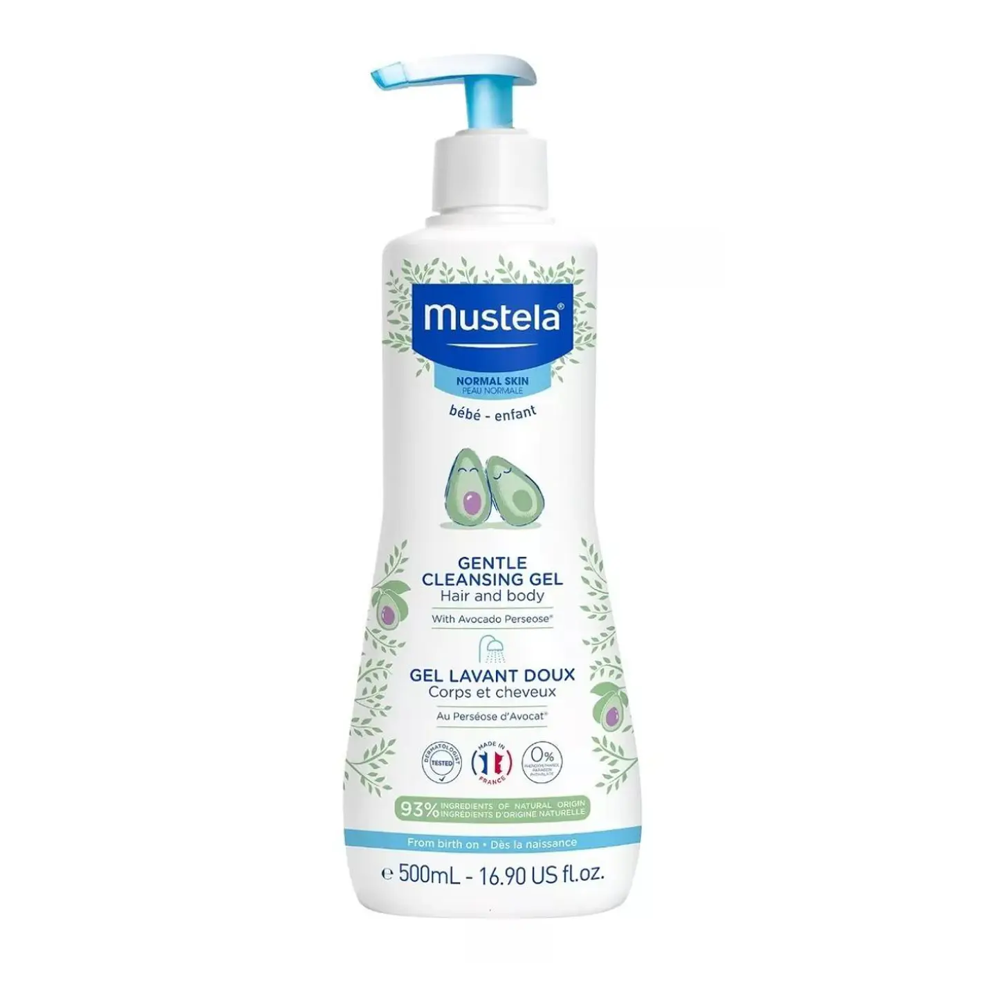 Gel de Baño Hipoalergenico Bebe Mustela 500ml  1
