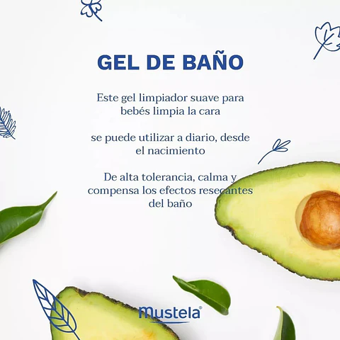 Gel de Baño Hipoalergenico Bebe Mustela 500ml 
