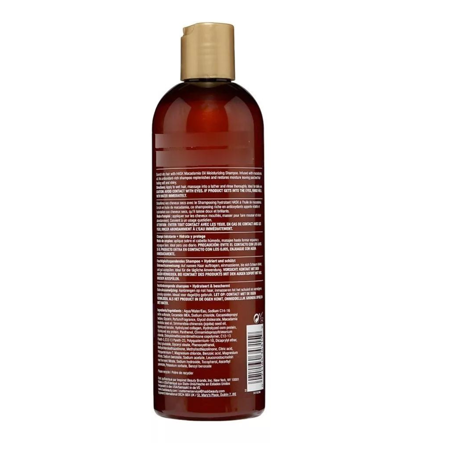 Pack Shampoo + Acondicionador Macadamia oil Sin Sal Hask 355ml  6