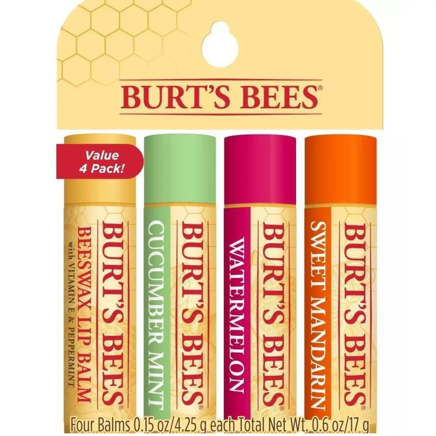 Pack Bálsamo Labial Burt's Bees Superfruit 4 unidades 1