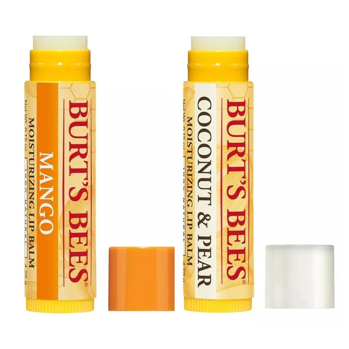 Pack 2x Bálsamo labial Blister Coconut & Pear + Mango Burt’s Bees 8.50 gr 2