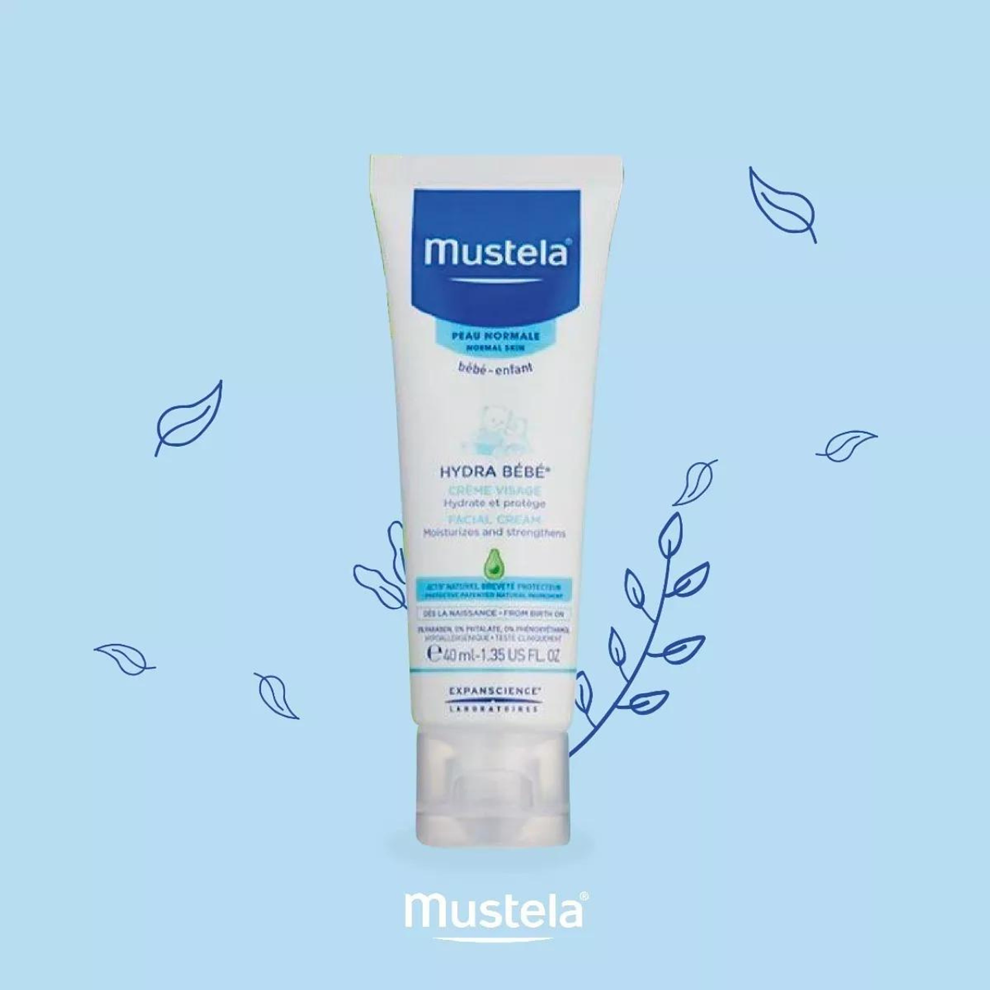 Crema Facial Hydra Bebe Mustela 40ml  2