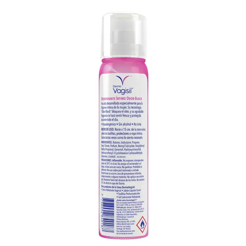 Desodorante Dermovagisil íntimo femenino odor block 75mL 3