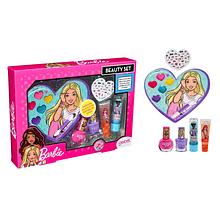 Set De Maquillaje Esmaltes Labial Niñas Barbie 