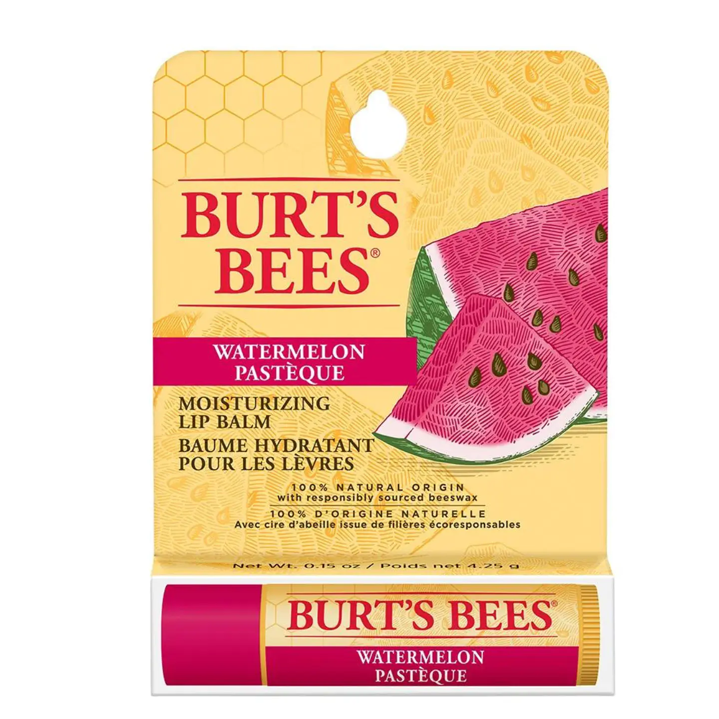 Bálsamo Labial Burt's Bees Sandia 4.25grs En Blister 1