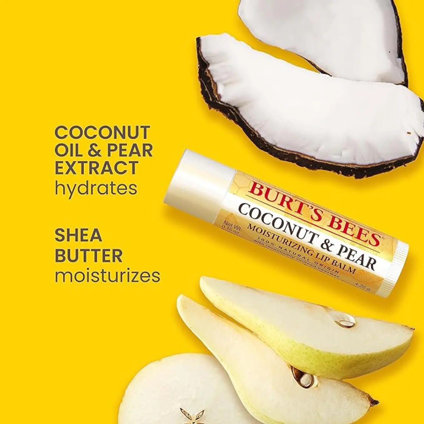 Pack 2x Bálsamo labial Blister Coconut + Pear Burt’s Bees 8.50 gr 2