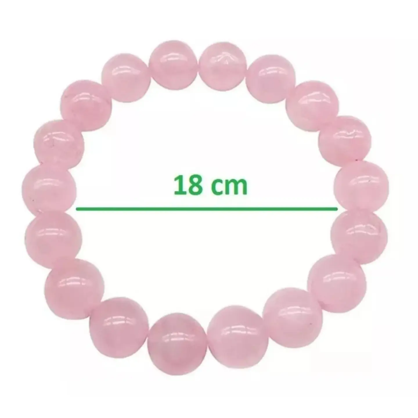 Pulsera Piedra Cuarzo Rosa 18cm 3