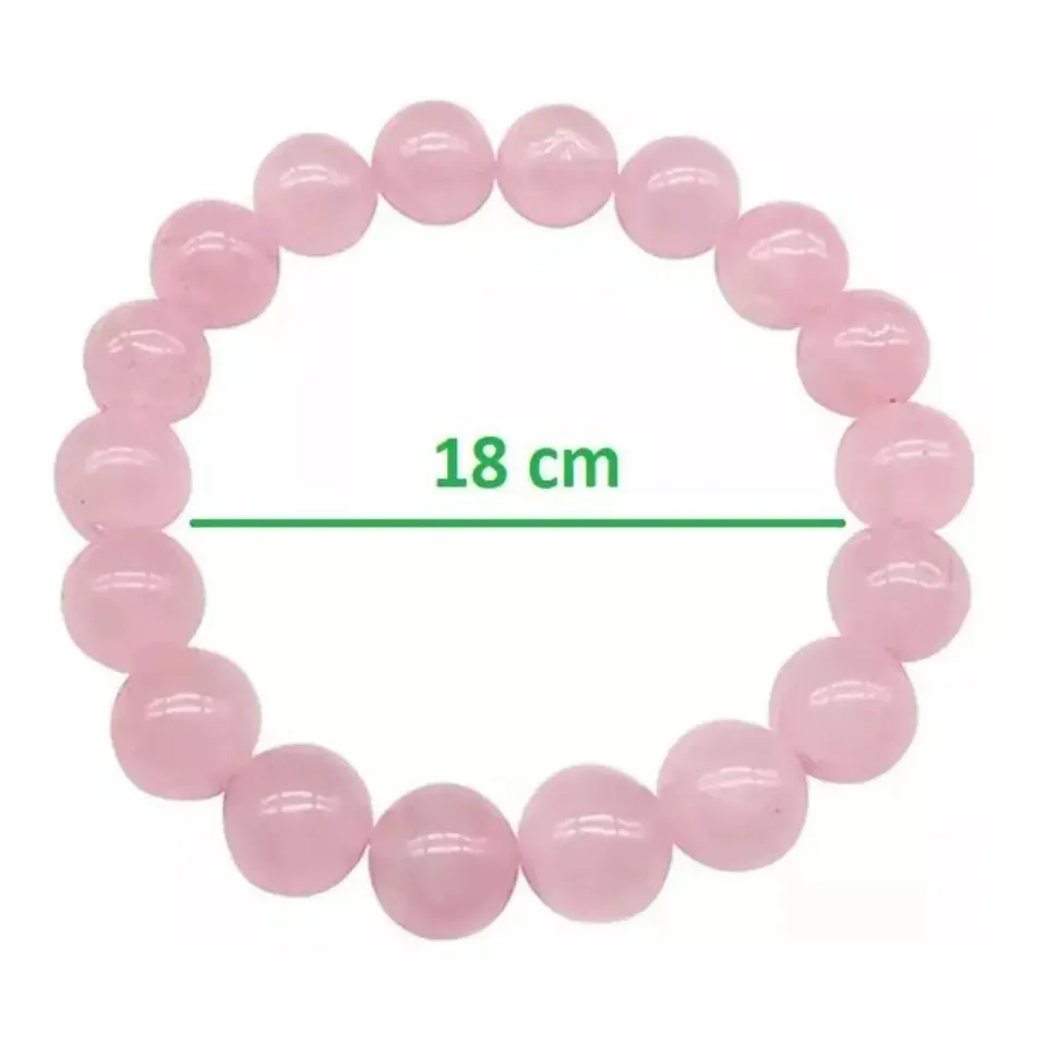 Pulsera Piedra Cuarzo Rosa 18cm 3