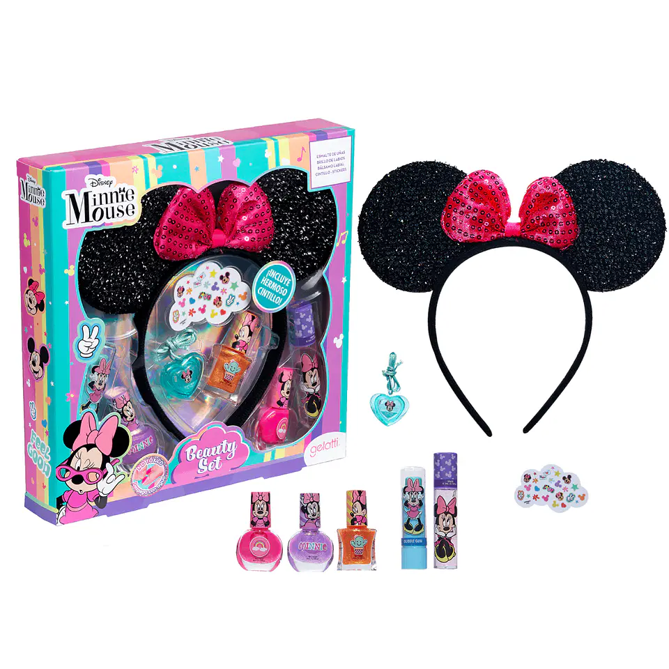 Set de maquillaje Minnie + Accesorio de Cabello 1