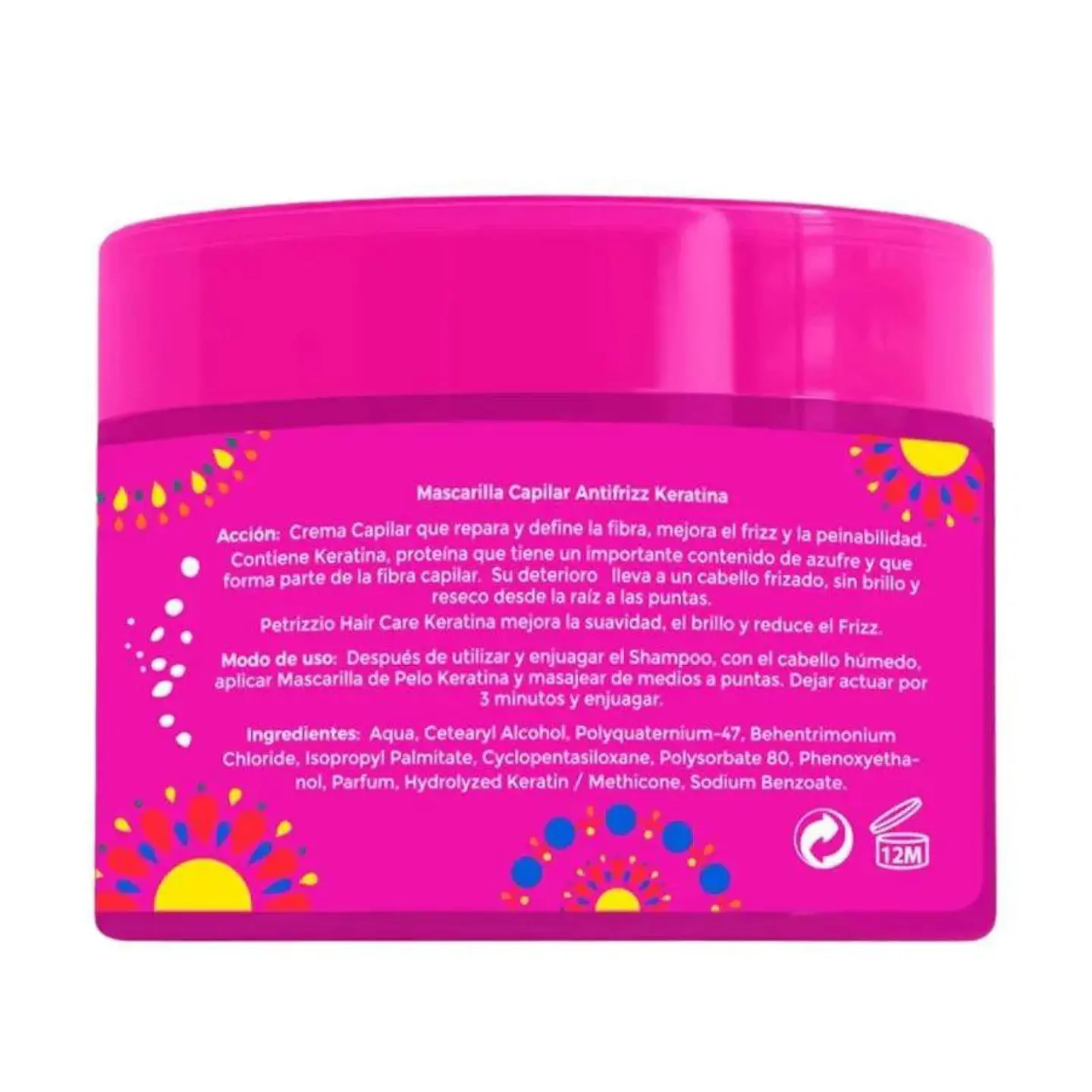 Mascarila Capilar Antifrizz Keratina 420g Petrizzio  3