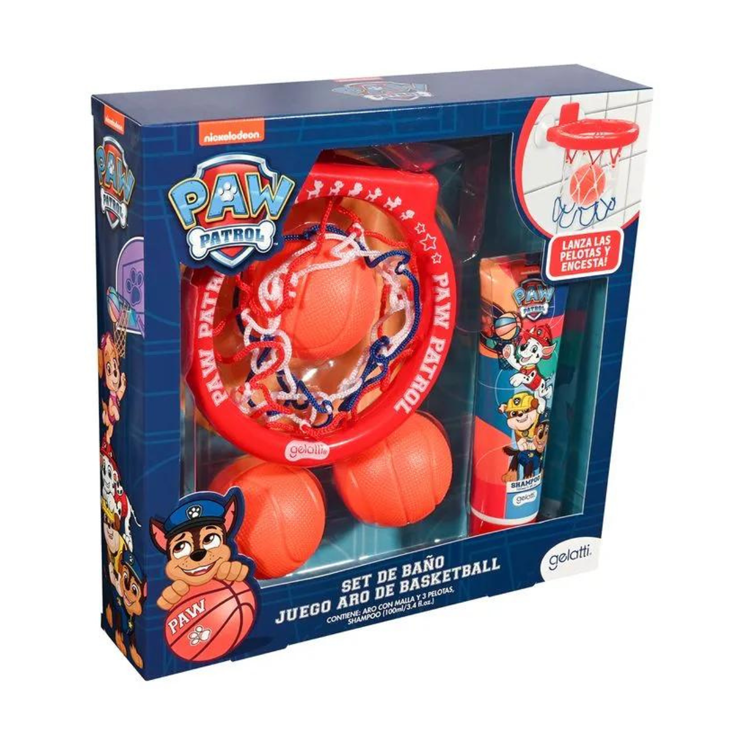 Set de Baño Paw Patrol Shampoo + juego de BasketBall 3