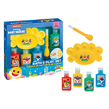 Set de Cuidado personal BABY SHARK play set - Jabon x 4 + paleta + pincel 